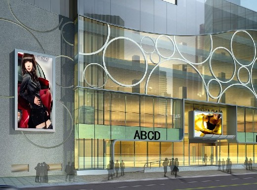 商場(chǎng)大型拉布燈箱